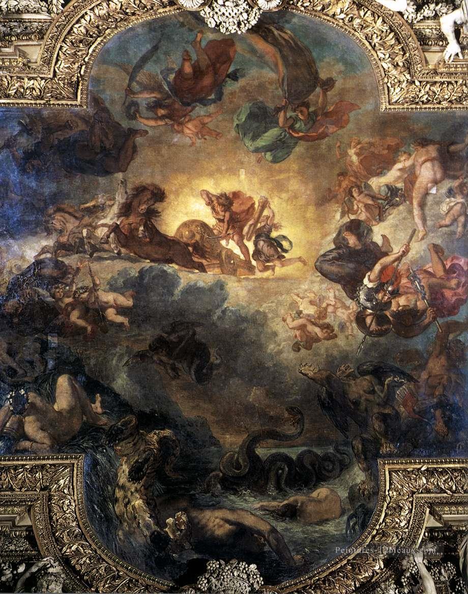 Apollo tue le Python romantique Eugène Delacroix Peintures à l'huile